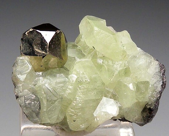 Pyrite on Diopside