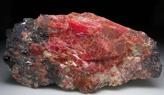 Rhodonite with Galena