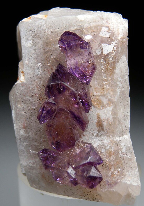 Amethyst on Quartz