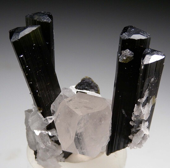 Tourmaline on Quartz