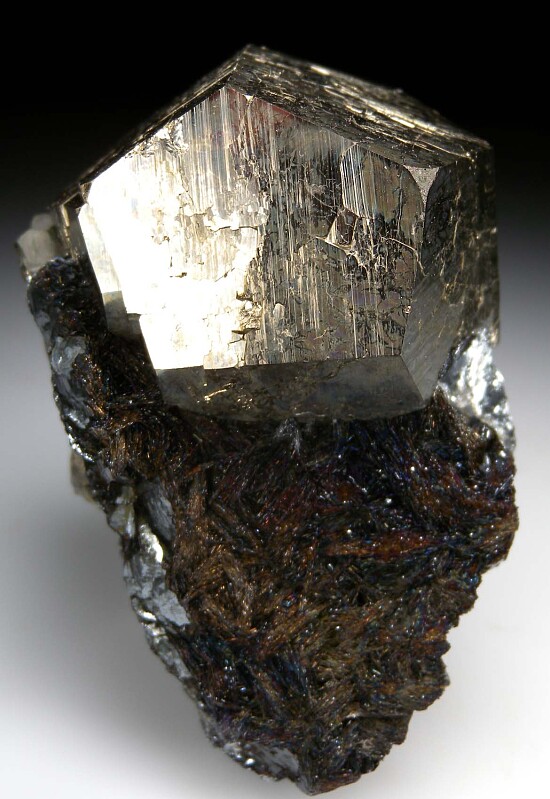 Pyrite on Hematite