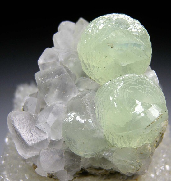 Prehnite with Calcite