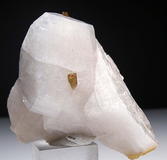 Feldspar var. Moonstone with Tourmaline