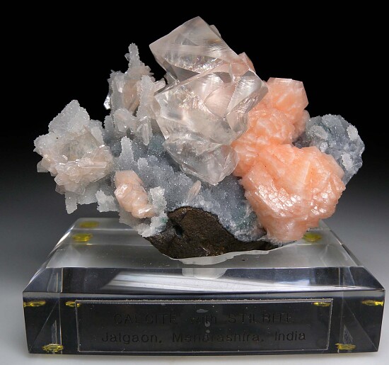 Calcite with Stilbite