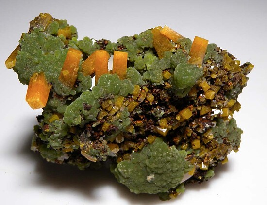 Wulfenite with Mimetite