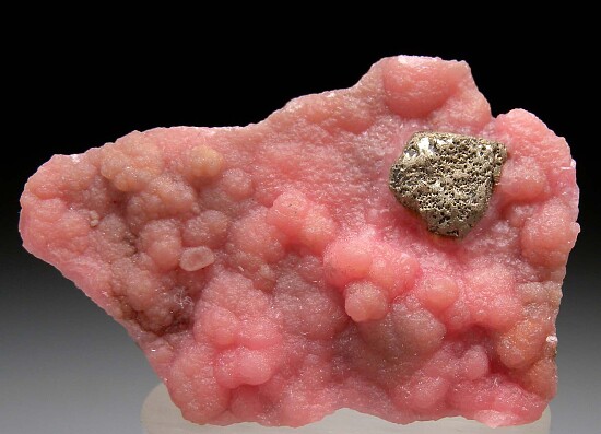 Pyrite on Rhodochrosite