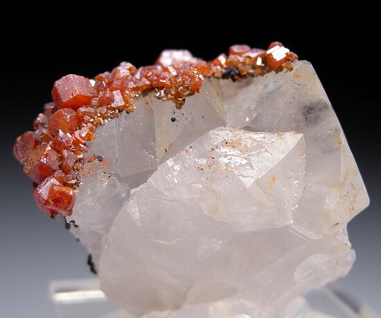 Vanadinite on Quartz