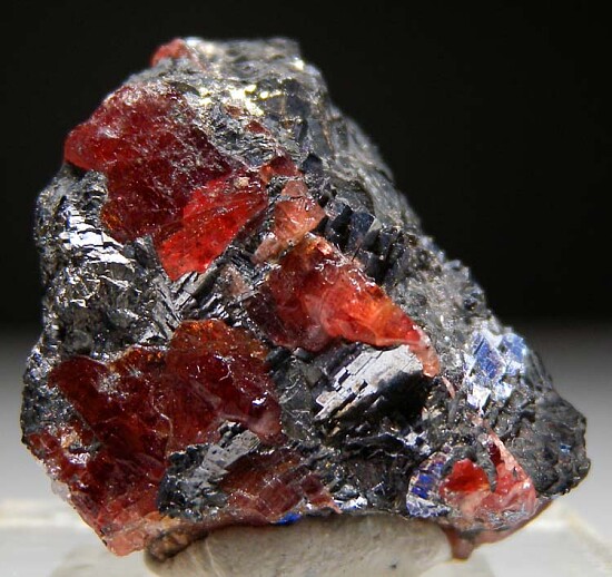 Rhodonite with Galena