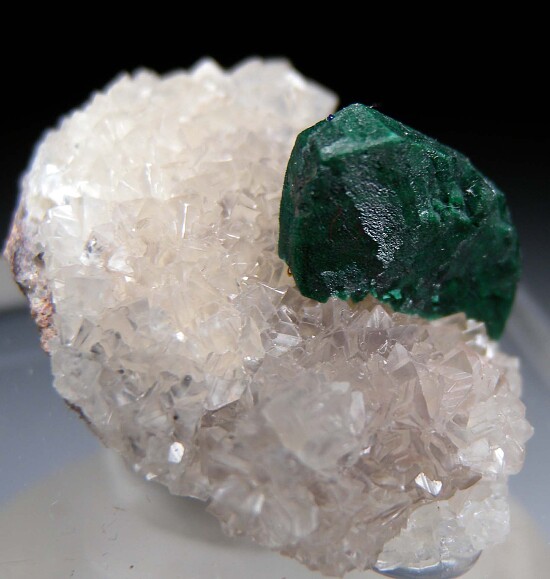 Malachite after Azurite on Smithsonite
