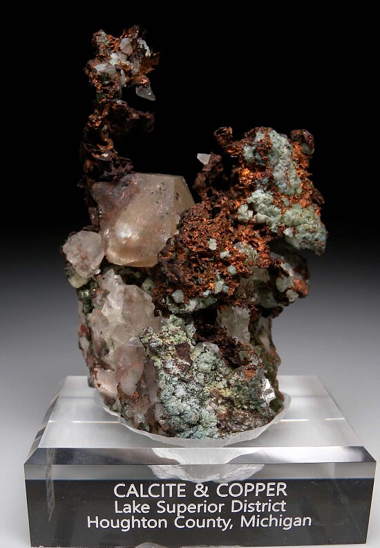 Copper with Calcite