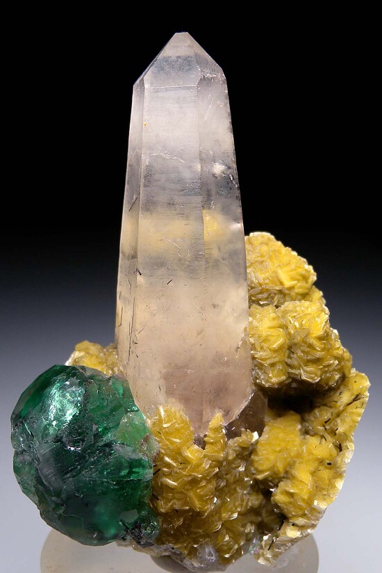 Fluorite with Quartz