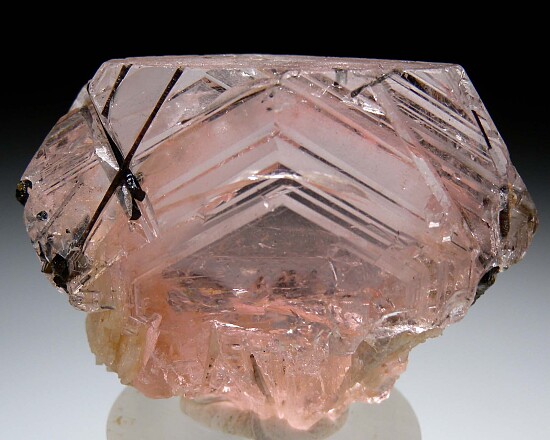 Morganite with Tourmaline