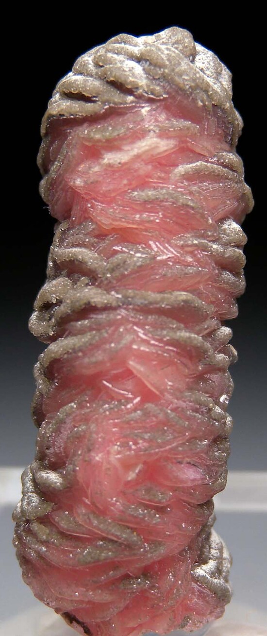 Rhodochrosite stalactite