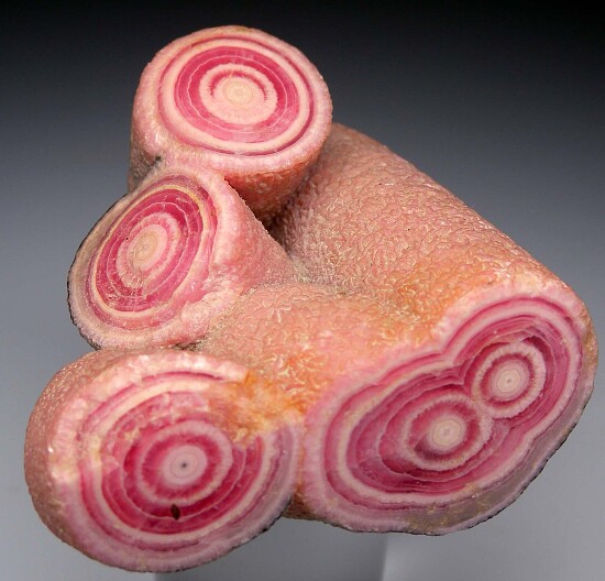 Rhodochrosite stalactites