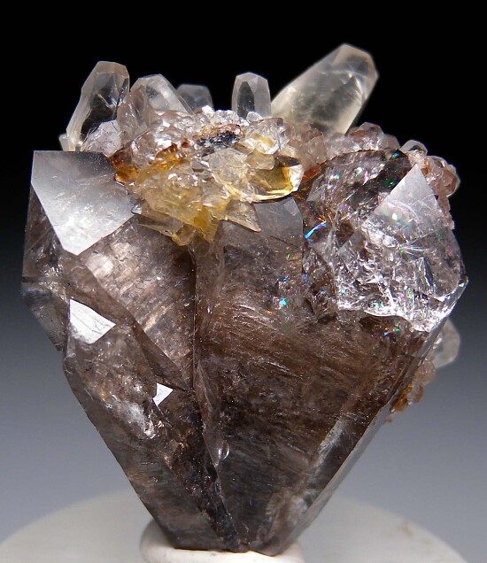 Calcite on Quartz