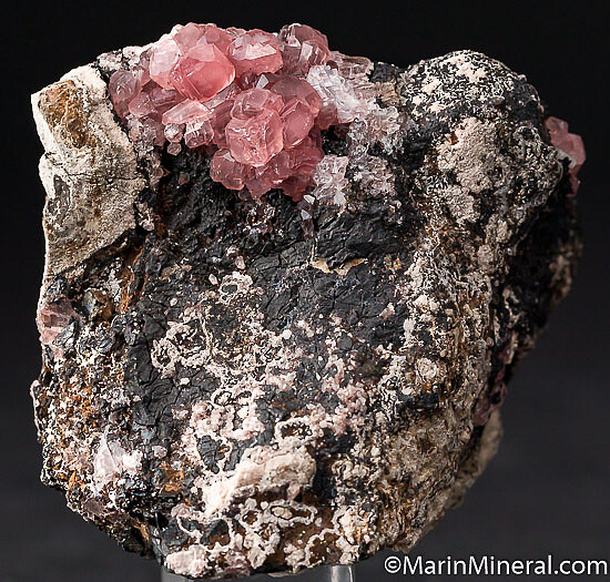Rhodochrosite with Quartz
