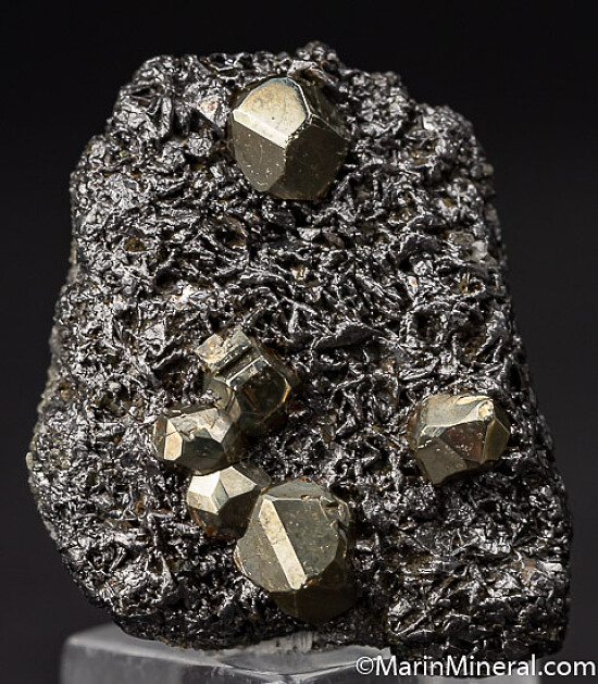 Pyrite on Graphite