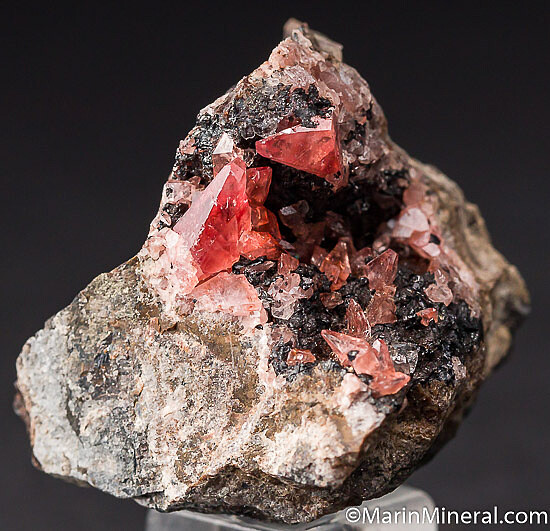 Rhodochrosite with Quartz