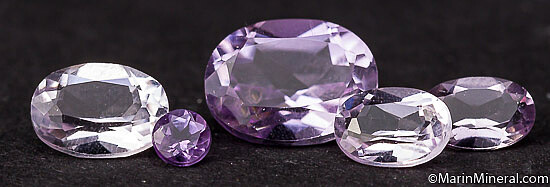 Amethyst gemstones