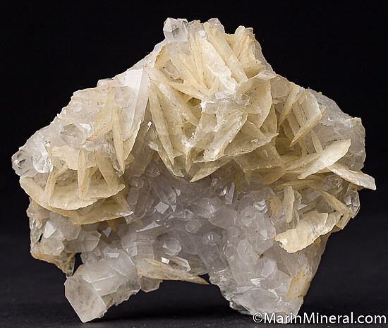 Calcite on Quartz