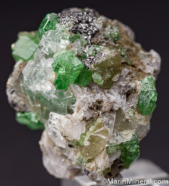 Tsavorite, Calcite, Diopside