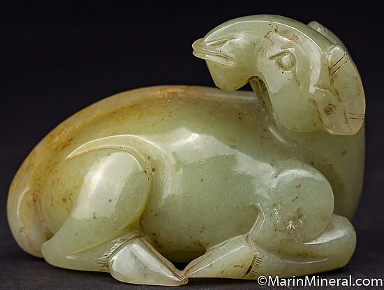 Jade Ram carving