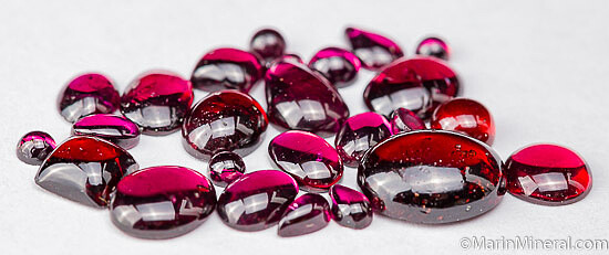 Garnet gemstones