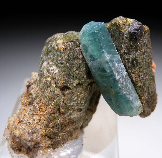 Apatite on Diopside