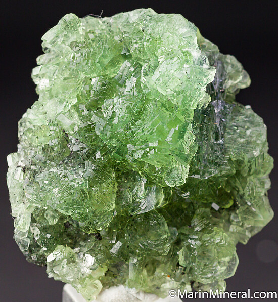 Prehnite with Tanzanite