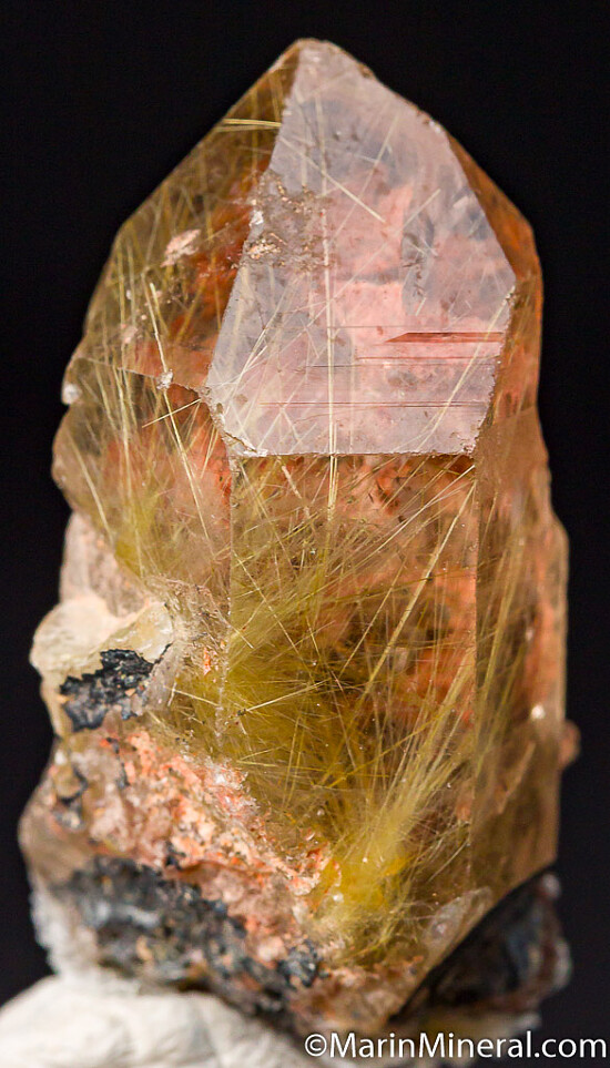 Rutile in Quartz