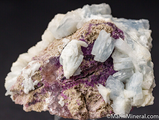 Barite on Fluorite