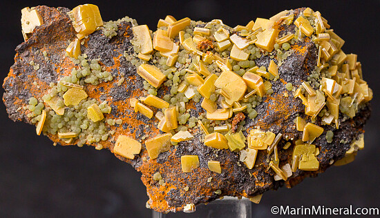 Wulfenite with Mimetite