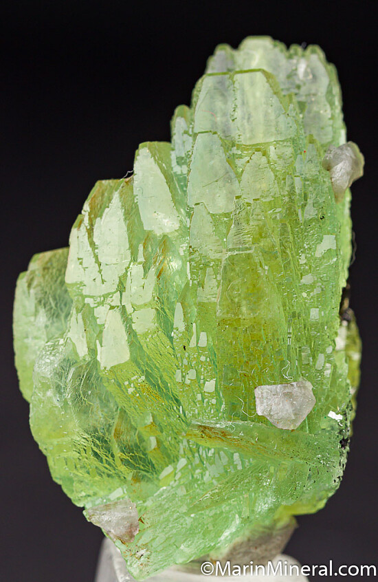 Prehnite with Chabazite, Pyrite