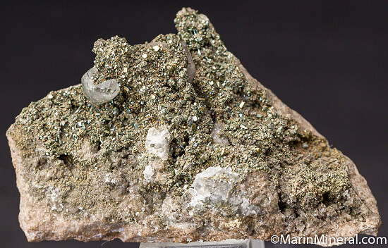 Pyrite with Calcite