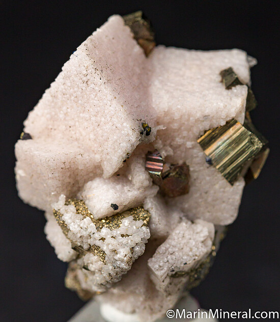 ManganoCalcite with Pyrite and Tetrahedrite
