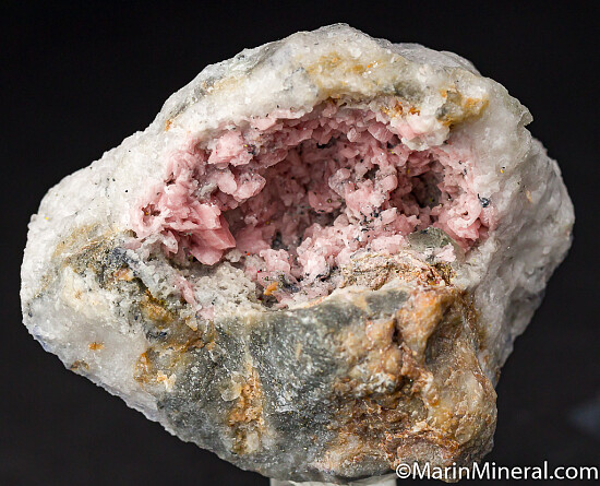 Rhodochrosite with Fluorite