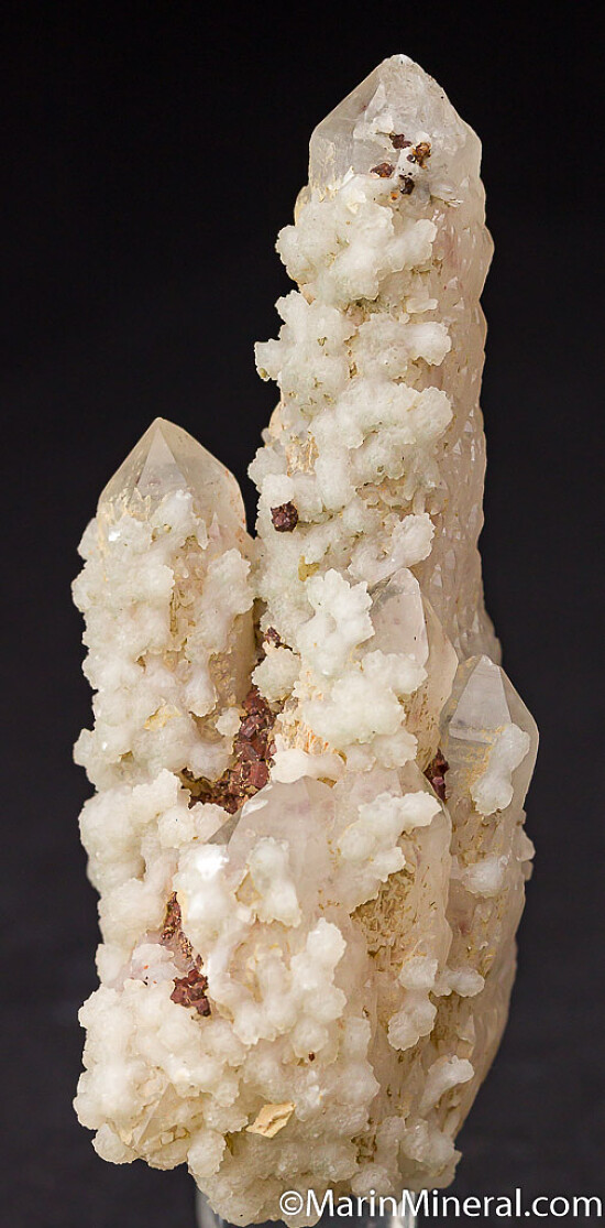 Quartz with Calcite and Pyrite