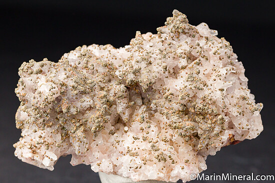 Pyrite on Calcite over Hematite