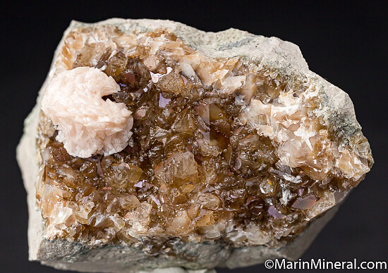 Dolomite on Calcite