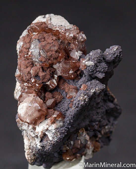 Calcite on Goethite