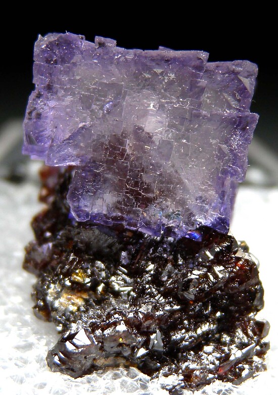 Fluorite on Sphalerite