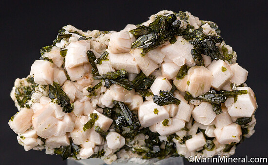 Epidote on Orthoclase