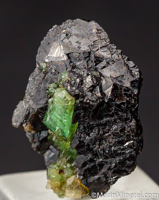 Tsavorite on Sphene