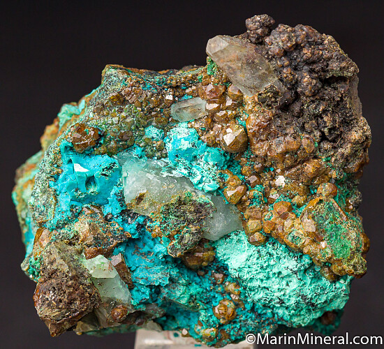 Andradite with Chrysocolla