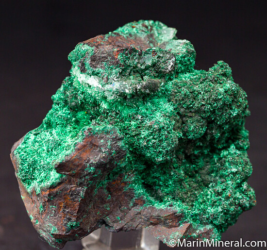Malachite, Malachite in Calcite