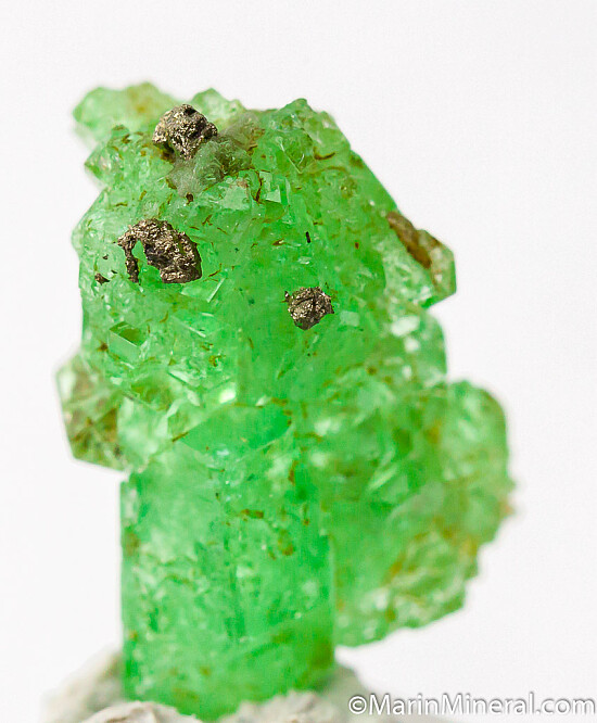 Tsavorite with Pyrite