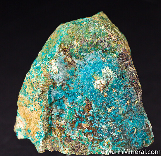 Quartz over Chrysocolla
