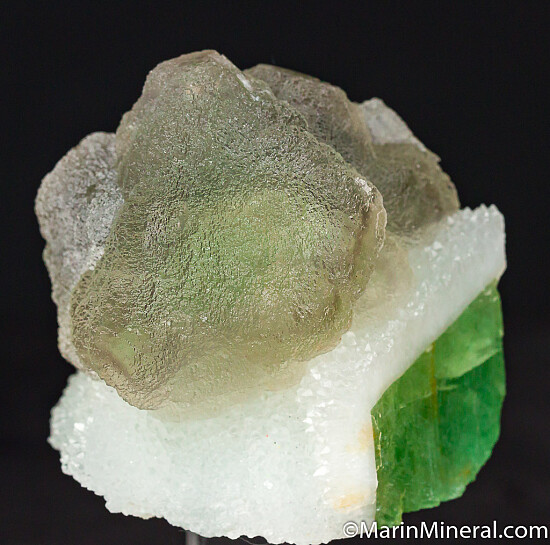 Fluorite on Quartz
