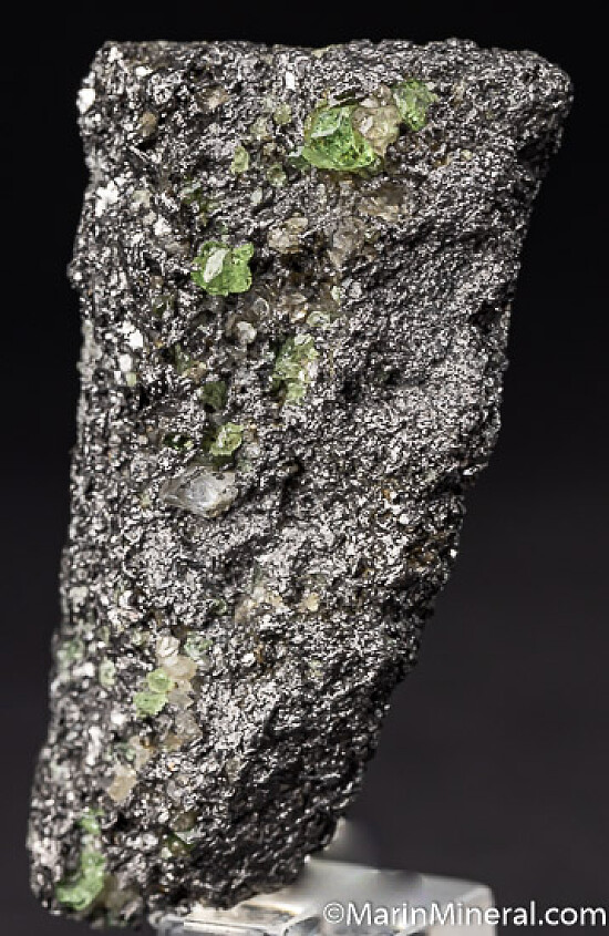 Tsavorite, Diopside on Graphite