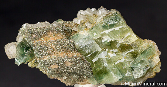 Apatite with Pyrite over Siderite